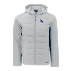 Los Angeles Dodgers Cutter & Buck Evoke Hybrid Eco Softshell Recycled Full-Zip Hoodie discount