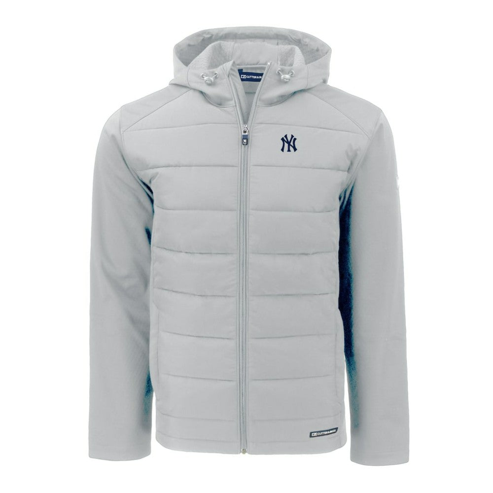 New York Yankees Cutter & Buck Evoke Hybrid Eco Softshell Recycled Full-Zip Hoodie Sale
