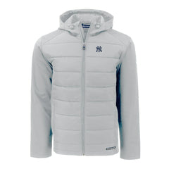 New York Yankees Cutter & Buck Evoke Hybrid Eco Softshell Recycled Full-Zip Hoodie Sale