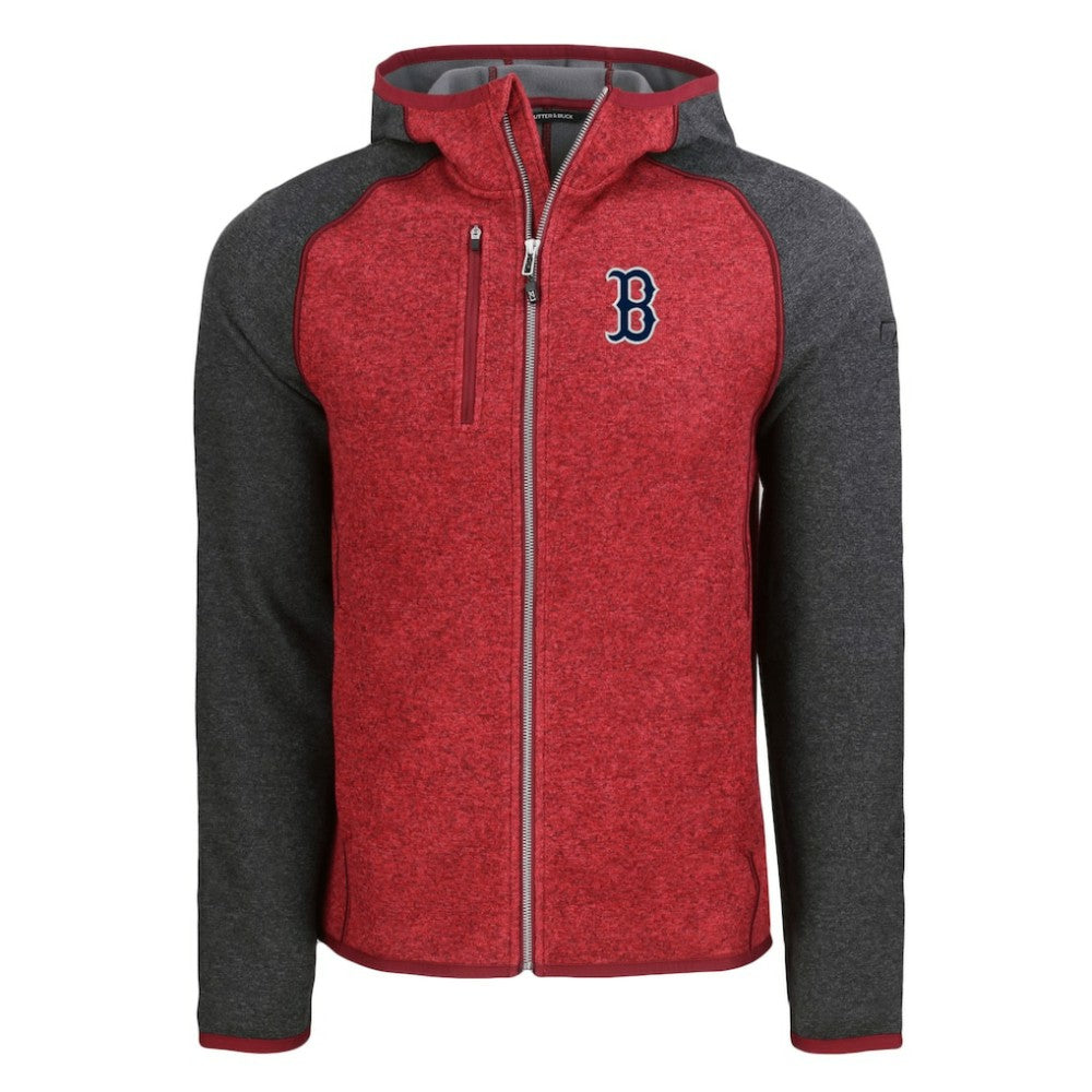 Boston Red Sox Cutter & Buck Mainsail Full-Zip Hooded Jacket for sale