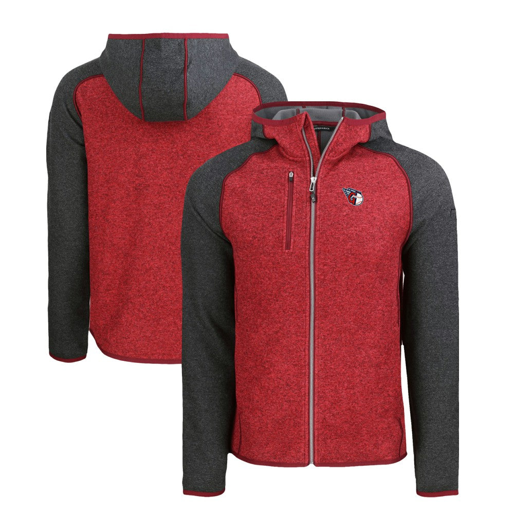 Cleveland Guardians Cutter & Buck Mainsail Full-Zip Hooded Jacket On Sale