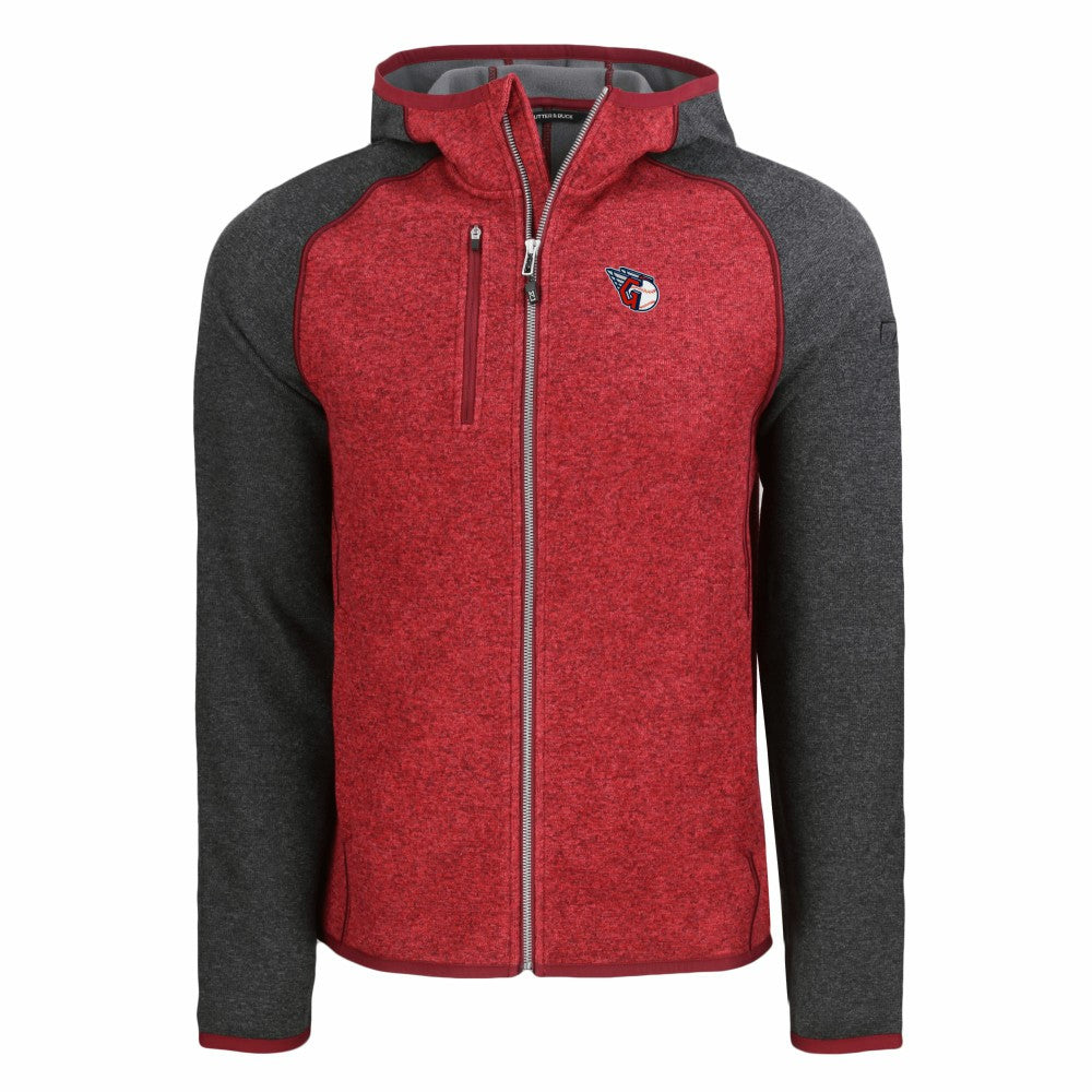 Cleveland Guardians Cutter & Buck Mainsail Full-Zip Hooded Jacket On Sale