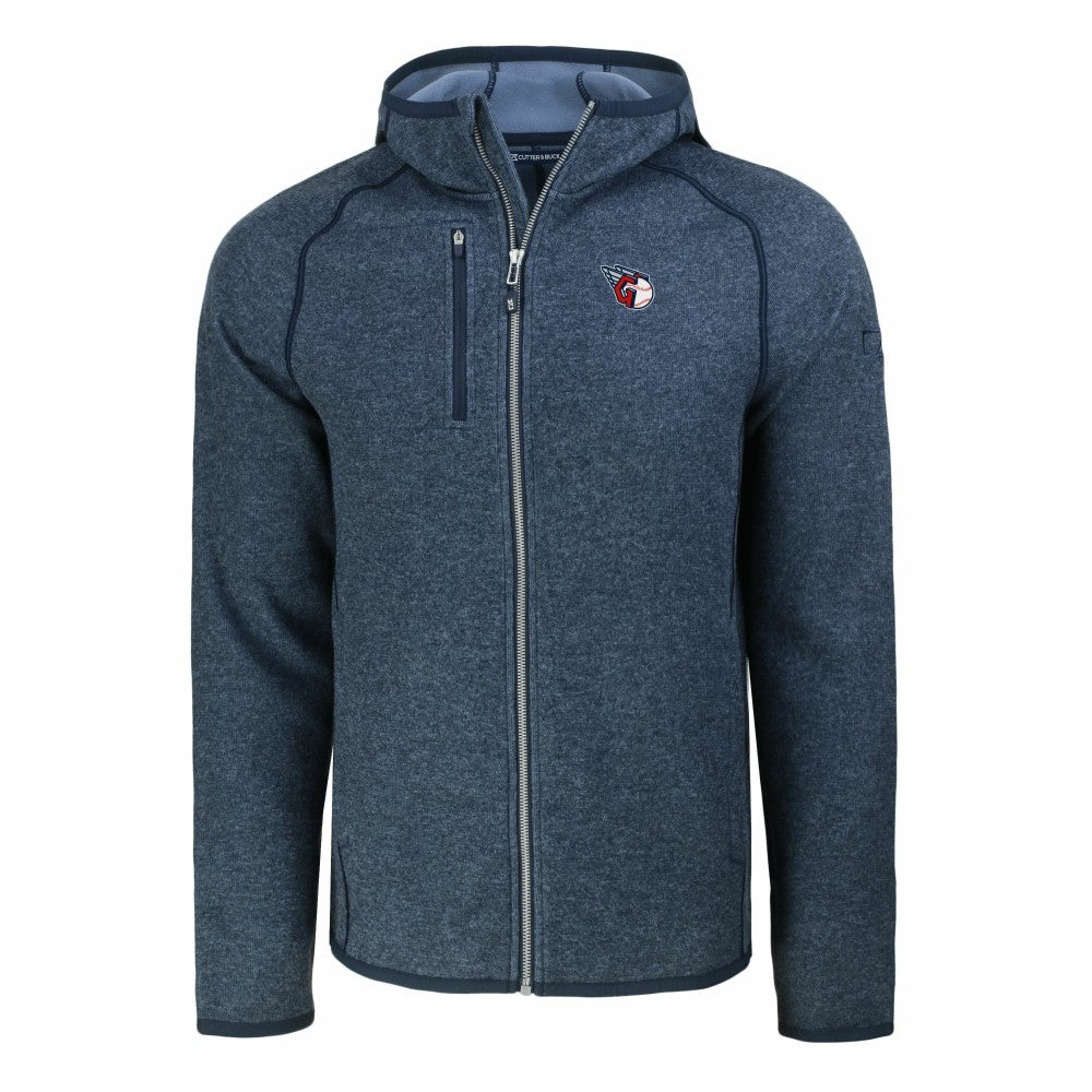 Cleveland Guardians Cutter & Buck Mainsail Full-Zip Hooded Jacket for sale