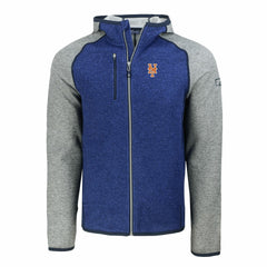 New York Mets Cutter & Buck Mainsail Full-Zip Hooded Jacket for sale