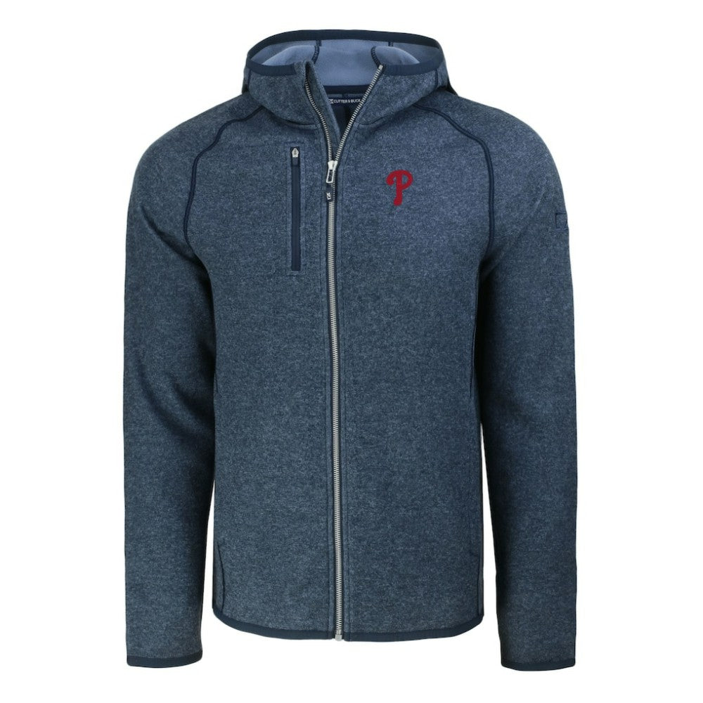 Philadelphia Phillies Cutter & Buck Mainsail Full-Zip Hooded Jacket On Sale