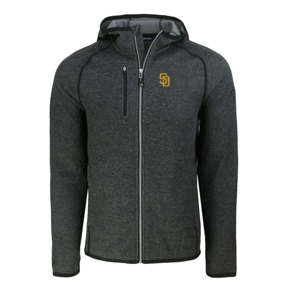 San Diego Padres Cutter & Buck Mainsail Full-Zip Hooded Jacket On Sale