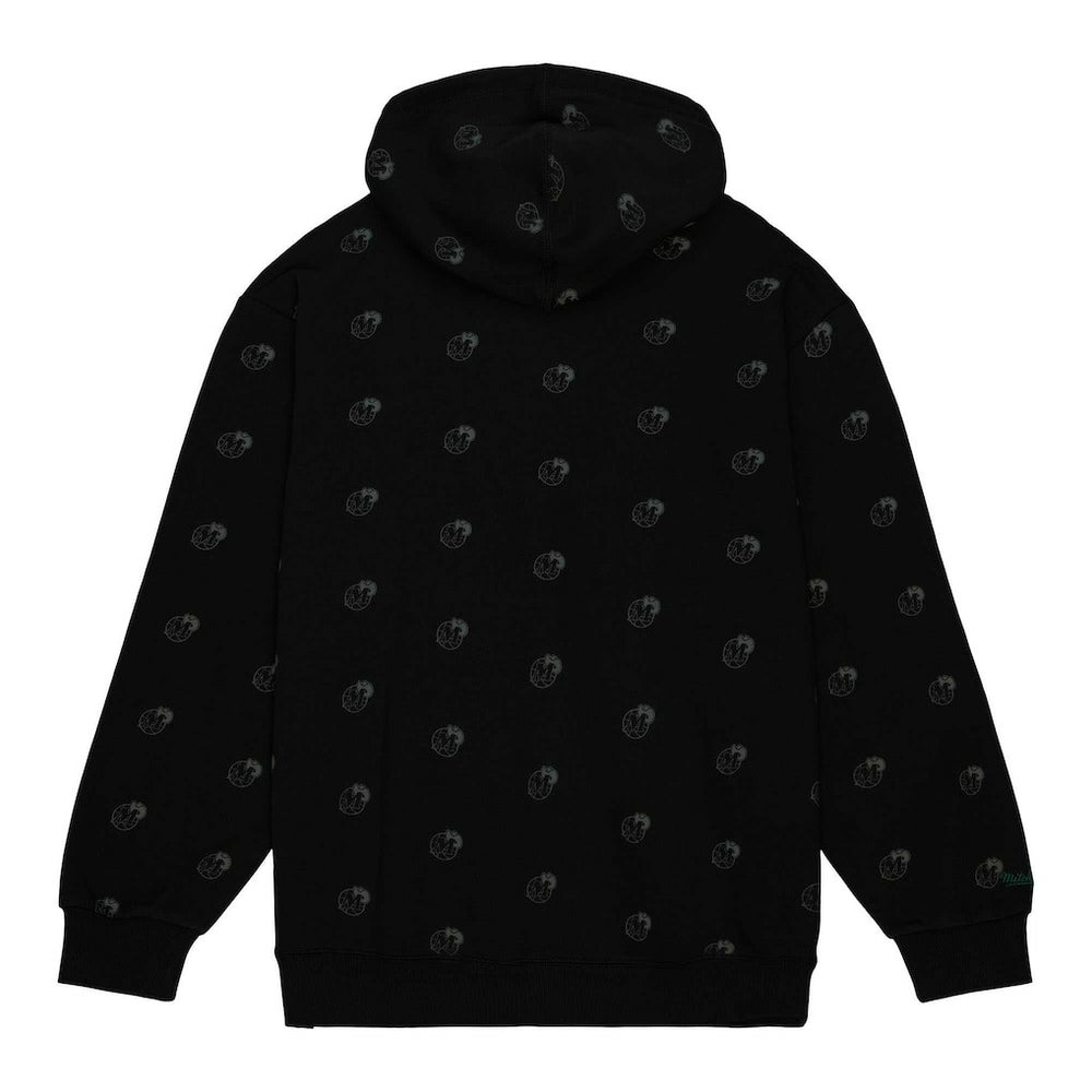 Mitchell & Ness - Dallas Mavericks Hardwood Classics Allover Print Pullover Hoodie - Black