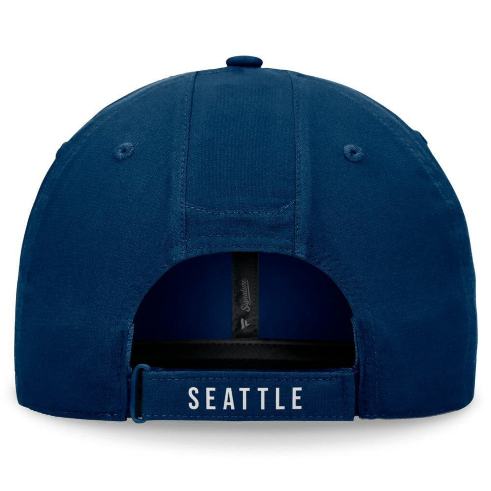 Seattle Kraken Fanatics Front Office Ripstop Adjustable Hat Deep Sea Blue