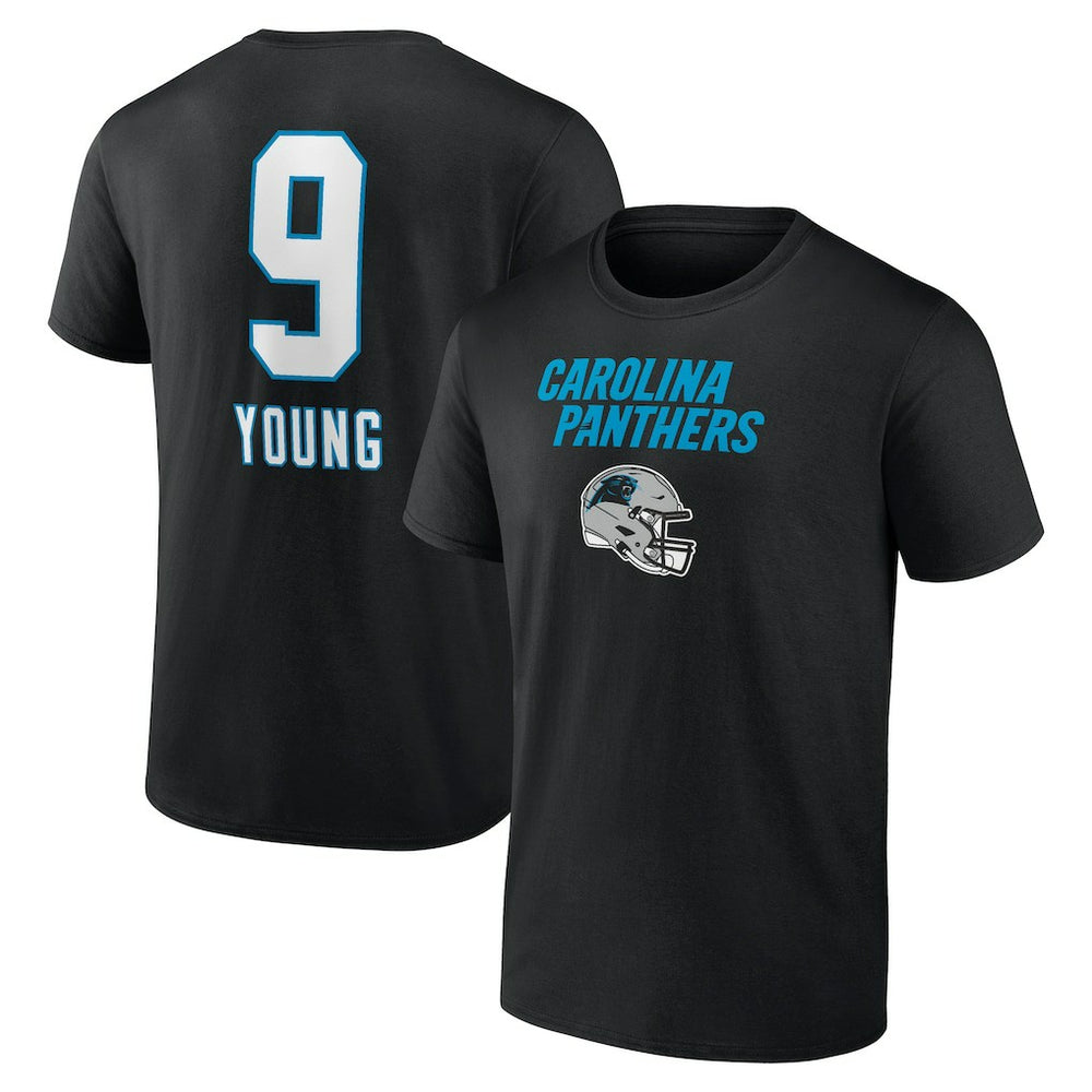 Bryce Young Carolina Panthers Team Wordmark Name & Number T-Shirt Black - NFL