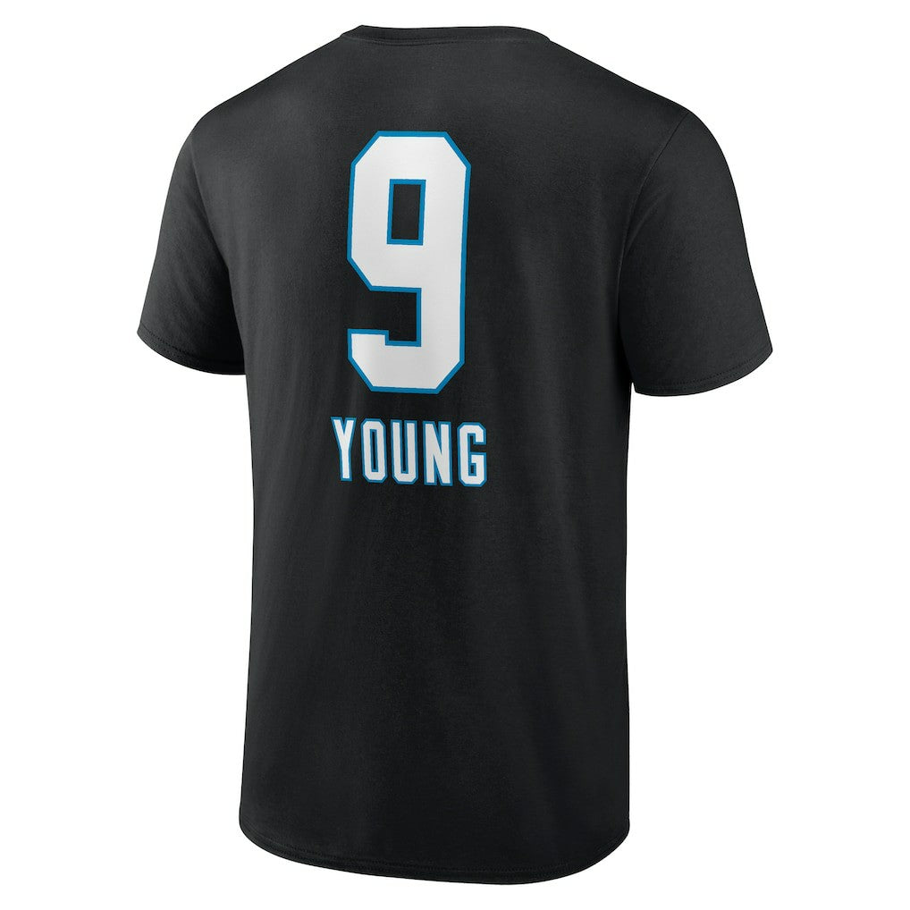 Bryce Young Carolina Panthers Team Wordmark Name & Number T-Shirt Black - NFL