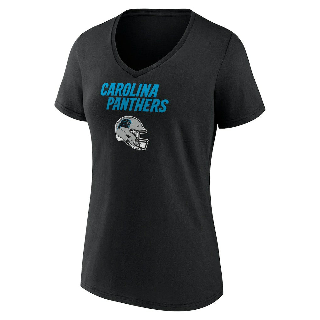 Bryce Young Carolina Panthers Women's Team Wordmark Name & Number V-Neck T-Shirt Black - NFL