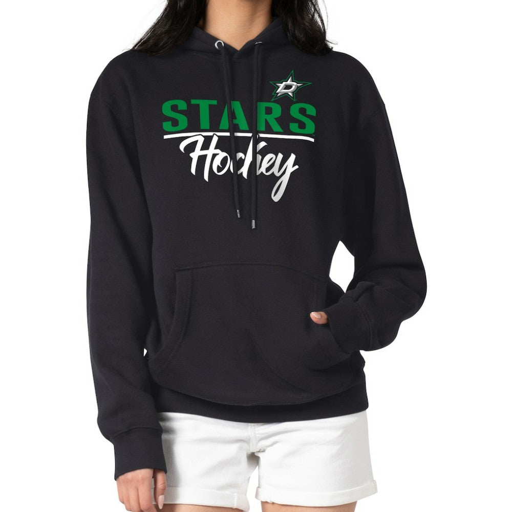 Dallas Stars - G-III 4Her by Carl Banks Women's Team Sport Tri-Blend Fleece Hoodie Black