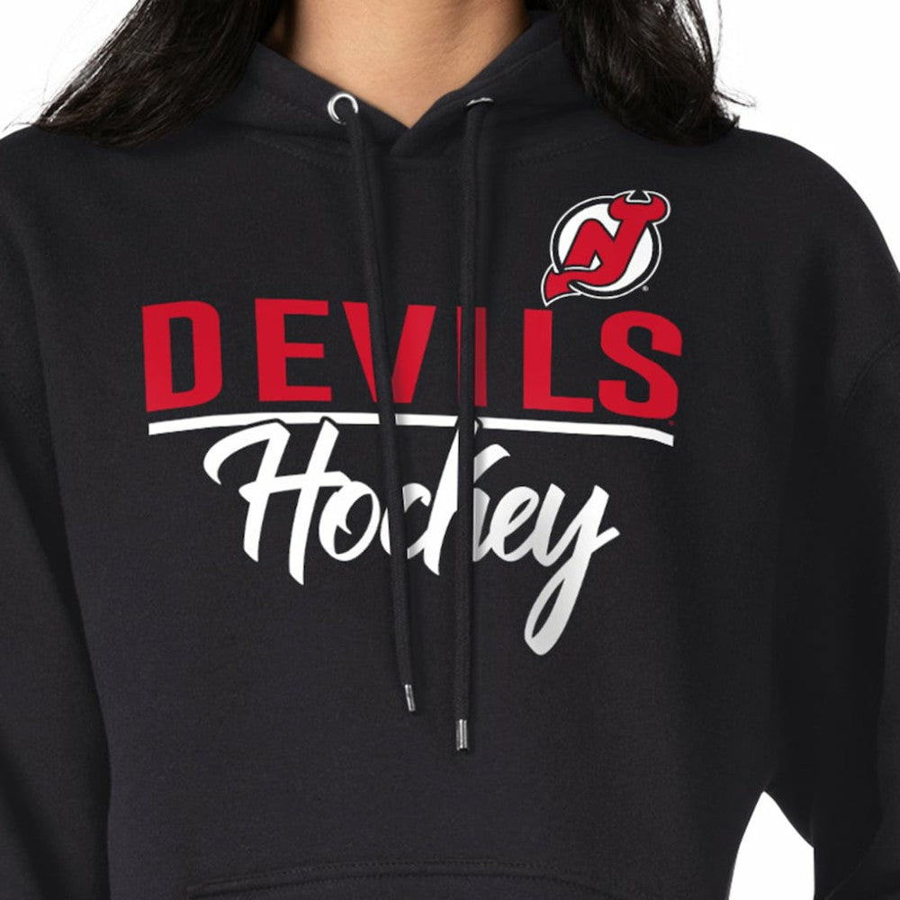New Jersey Devils - G-III 4Her by Carl Banks Women's Team Sport Tri-Blend Fleece Hoodie Black