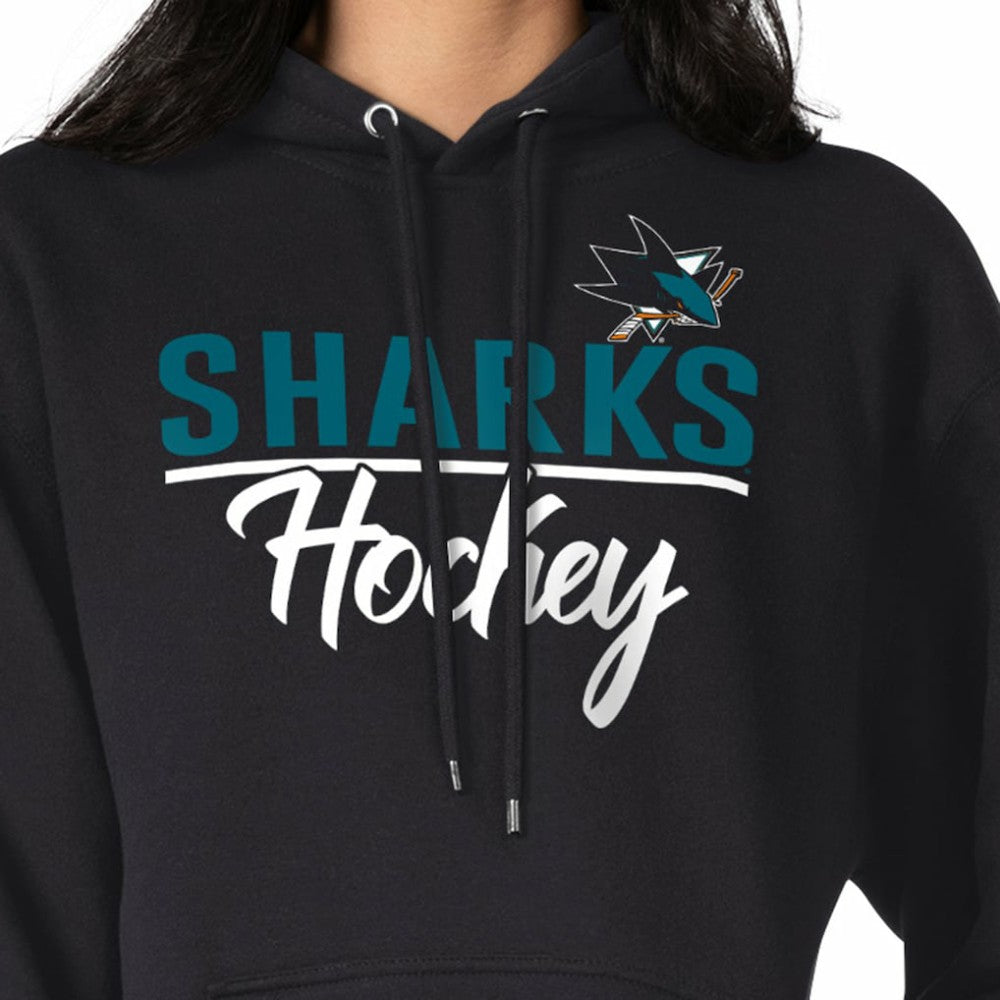 San Jose Sharks - G-III 4Her by Carl Banks Women's Team Sport Tri-Blend Fleece Hoodie Black