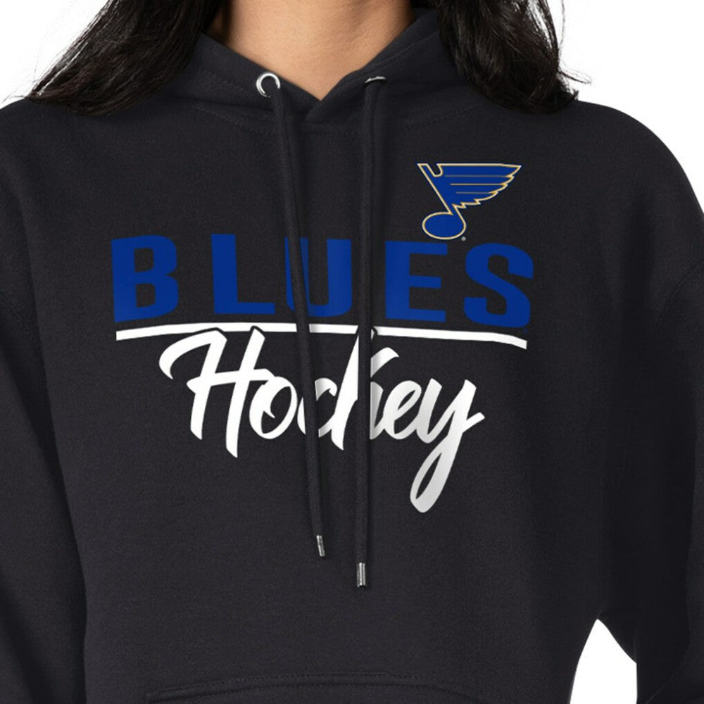 St. Louis Blues - G-III 4Her by Carl Banks Women's Team Sport Tri-Blend Fleece Hoodie Black