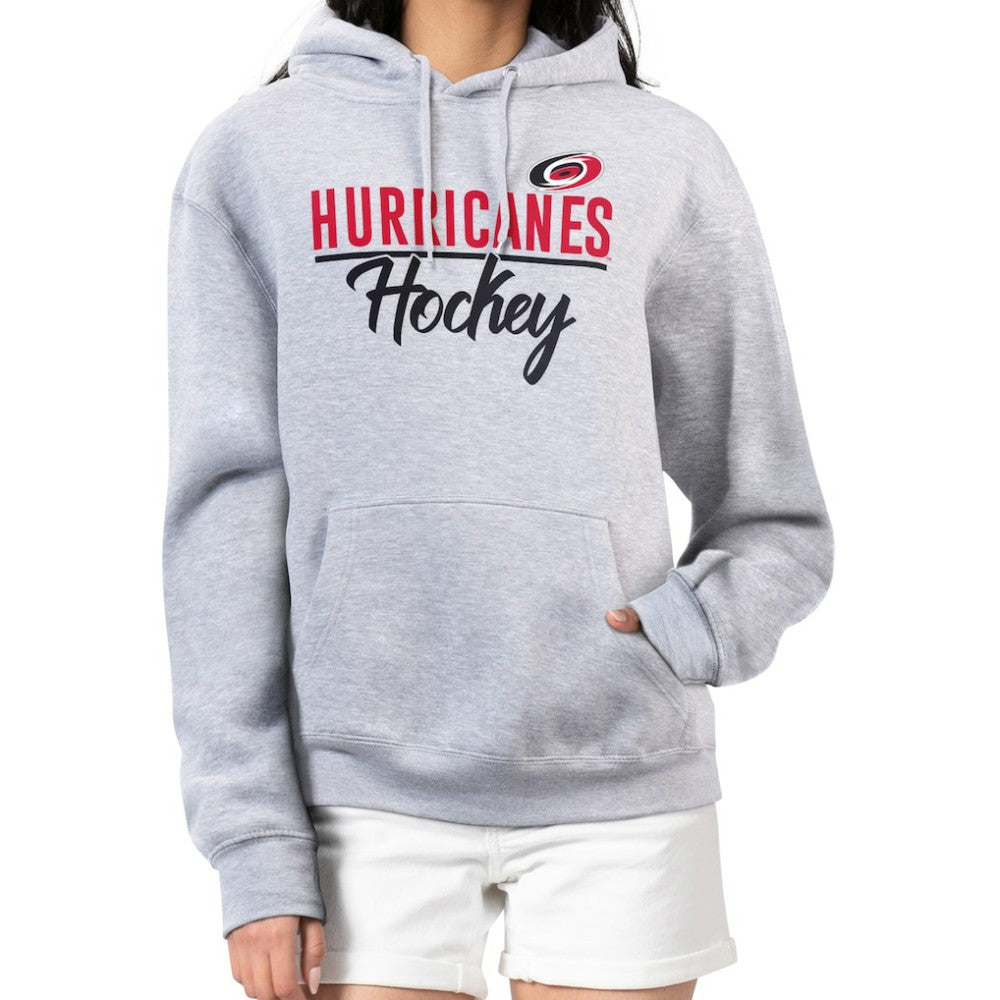 Carolina Hurricanes - G-III 4Her by Carl Banks Women's Team Sport Tri-Blend Fleece Hoodie Heather Gray