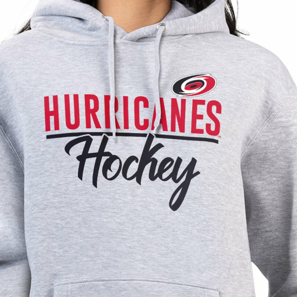 Carolina Hurricanes - G-III 4Her by Carl Banks Women's Team Sport Tri-Blend Fleece Hoodie Heather Gray