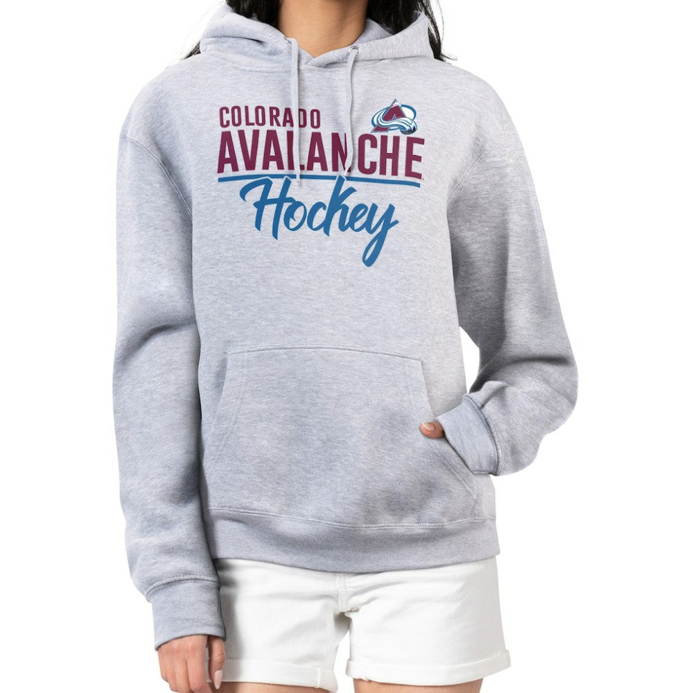 Colorado Avalanche - G-III 4Her by Carl Banks Women's Team Sport Tri-Blend Fleece Hoodie Heather Gray