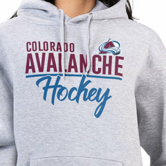 Colorado Avalanche - G-III 4Her by Carl Banks Women's Team Sport Tri-Blend Fleece Hoodie Heather Gray