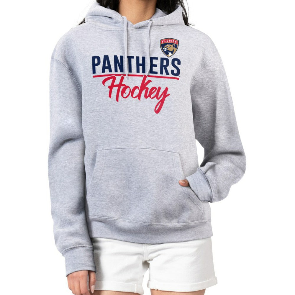 Florida Panthers - G-III 4Her by Carl Banks Women's Team Sport Tri-Blend Fleece Hoodie Heather Gray