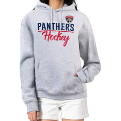 Florida Panthers - G-III 4Her by Carl Banks Women's Team Sport Tri-Blend Fleece Hoodie Heather Gray
