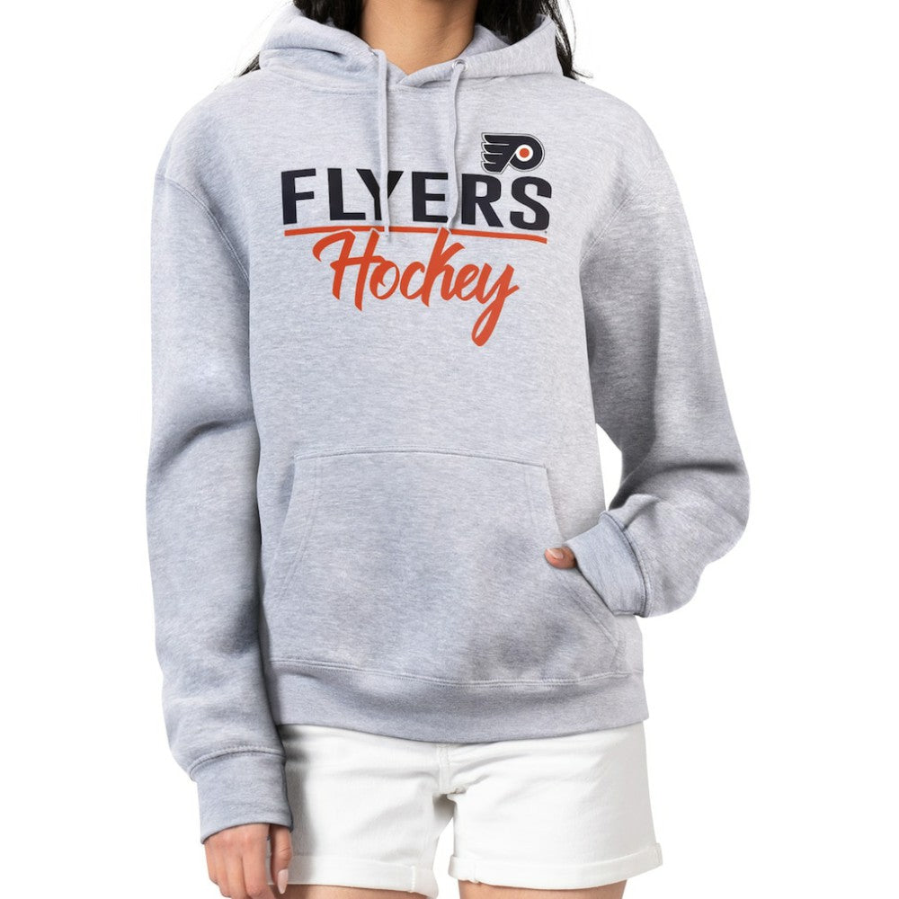 Philadelphia Flyers - G-III 4Her by Carl Banks Women's Team Sport Tri-Blend Fleece Hoodie Heather Gray