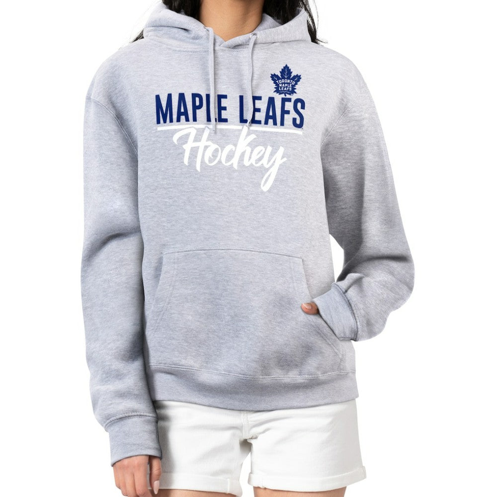 Toronto Maple Leafs - G-III 4Her by Carl Banks Women's Team Sport Tri-Blend Fleece Hoodie Heather Gray