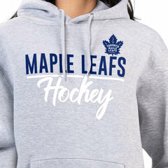 Toronto Maple Leafs - G-III 4Her by Carl Banks Women's Team Sport Tri-Blend Fleece Hoodie Heather Gray