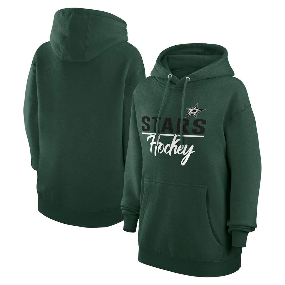 Dallas Stars - G-III 4Her by Carl Banks Women's Team Sport Tri-Blend Fleece Hoodie Green