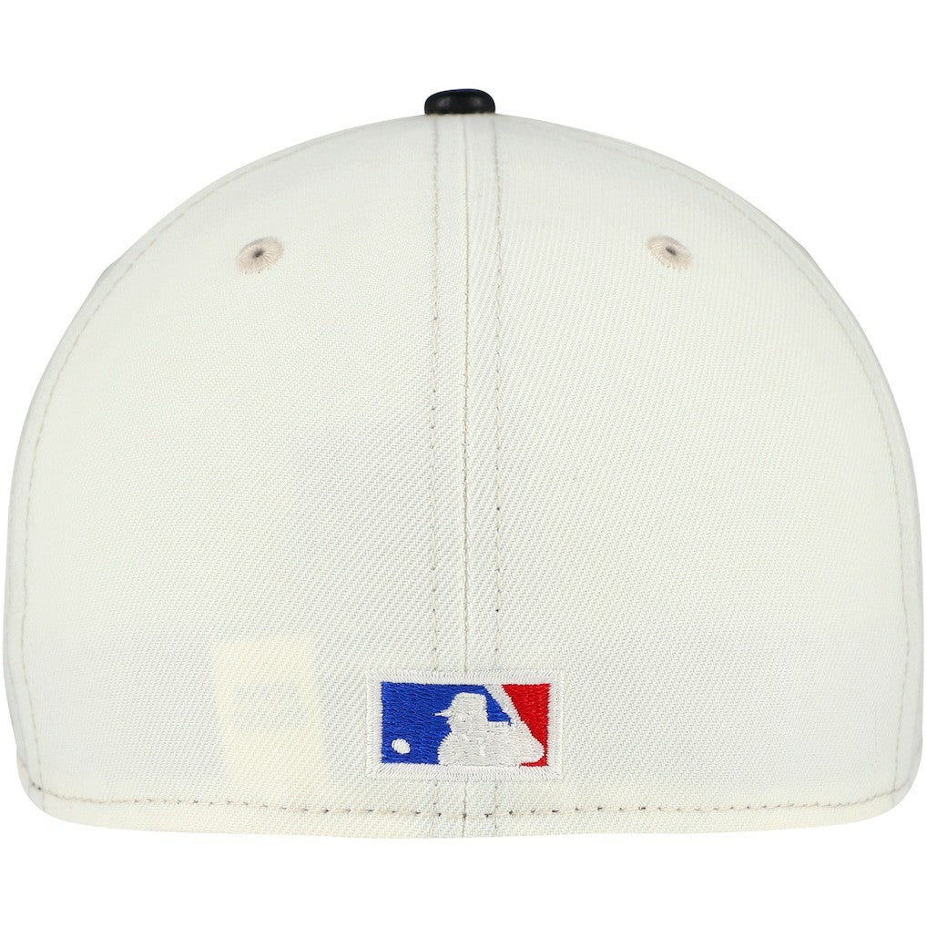 New Era - Chicago Bulls Faux Leather Visor Two-Tone 59FIFTY Fitted Hat - Cream/Black