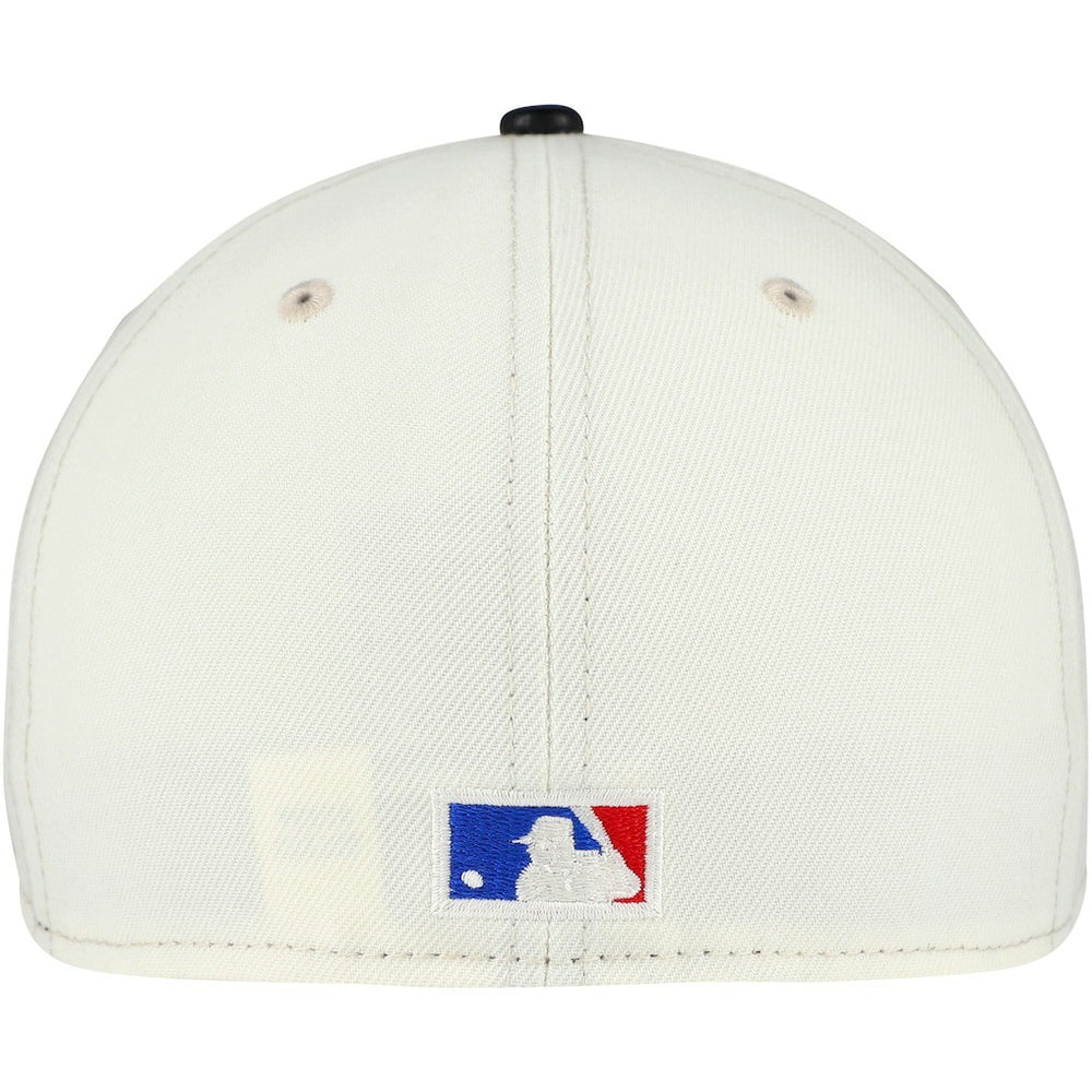 New Era - Chicago Bulls Faux Leather Visor Two-Tone 59FIFTY Fitted Hat - Cream/Black