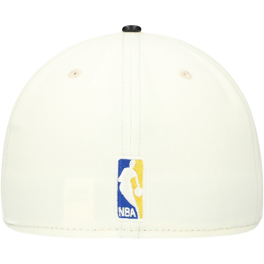 New Era - Golden State Warriors Faux Leather Visor Two-Tone 59FIFTY Fitted Hat - White/Black