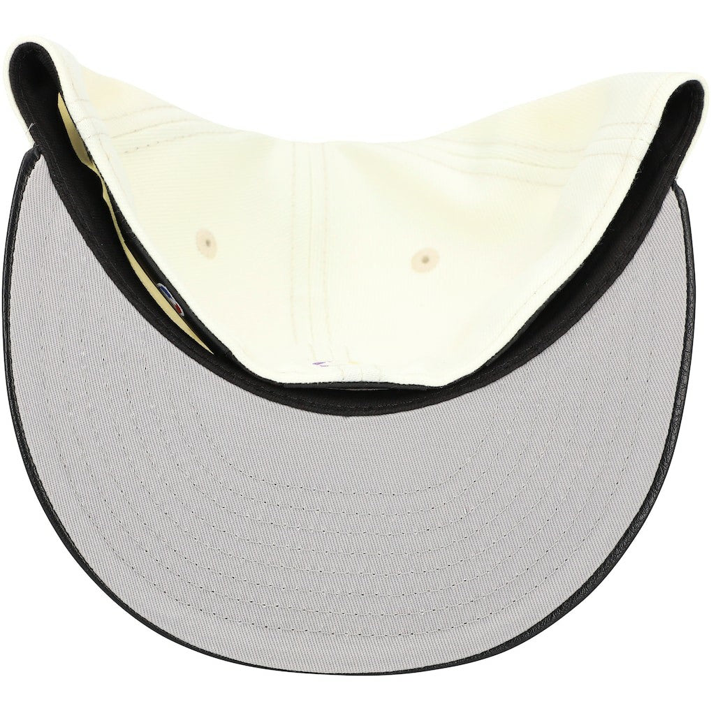 New Era - Los Angeles Lakers Faux Leather Visor Two-Tone 59FIFTY Fitted Hat - White/Black