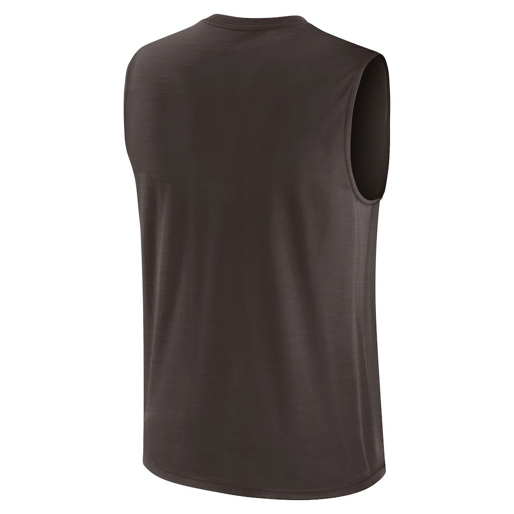 Cleveland Browns Blitz Legend Dri-FIT Muscle Tank Top Brown - Nike