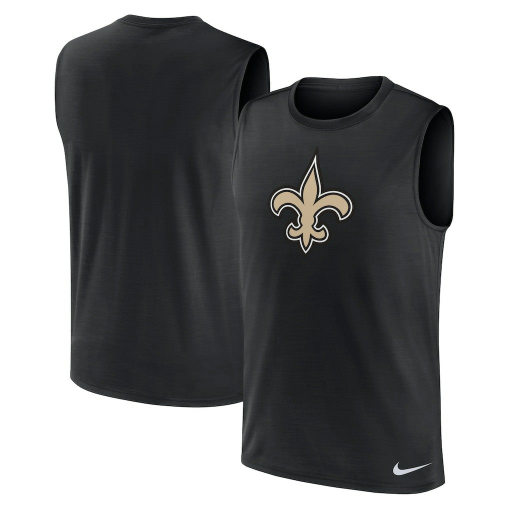 New Orleans Saints Blitz Legend Dri-FIT Muscle Tank Top Black - Nike