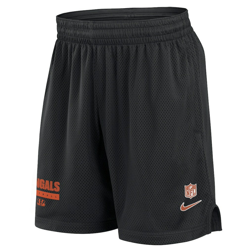 Cincinnati Bengals 2024 Sideline Performance Mesh Shorts Black - Nike