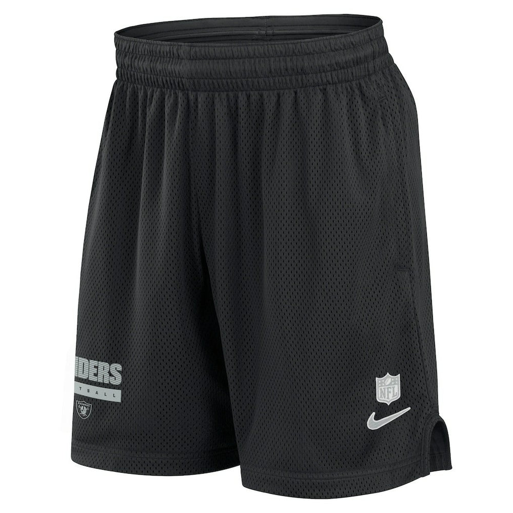 Las Vegas Raiders 2024 Sideline Performance Mesh Shorts Black - Nike