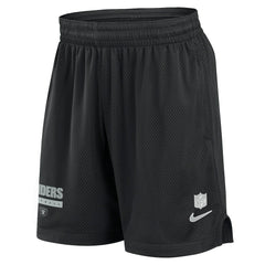 Las Vegas Raiders 2024 Sideline Performance Mesh Shorts Black - Nike