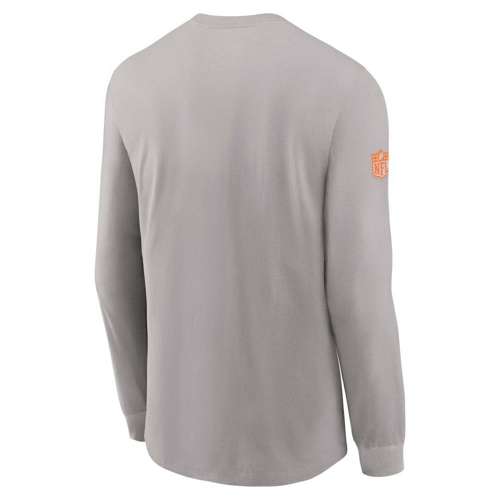 Miami Dolphins Sideline Dri-FIT Long Sleeve T-Shirt Gray - Nike
