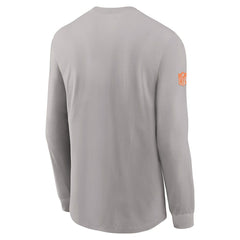 Miami Dolphins Sideline Dri-FIT Long Sleeve T-Shirt Gray - Nike