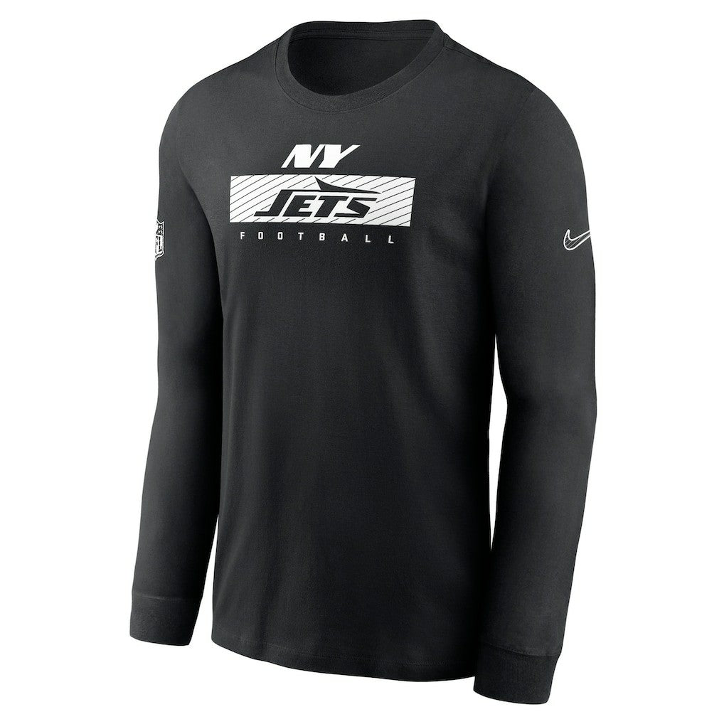 New York Jets Sideline Dri-FIT Long Sleeve T-Shirt Black - Nike