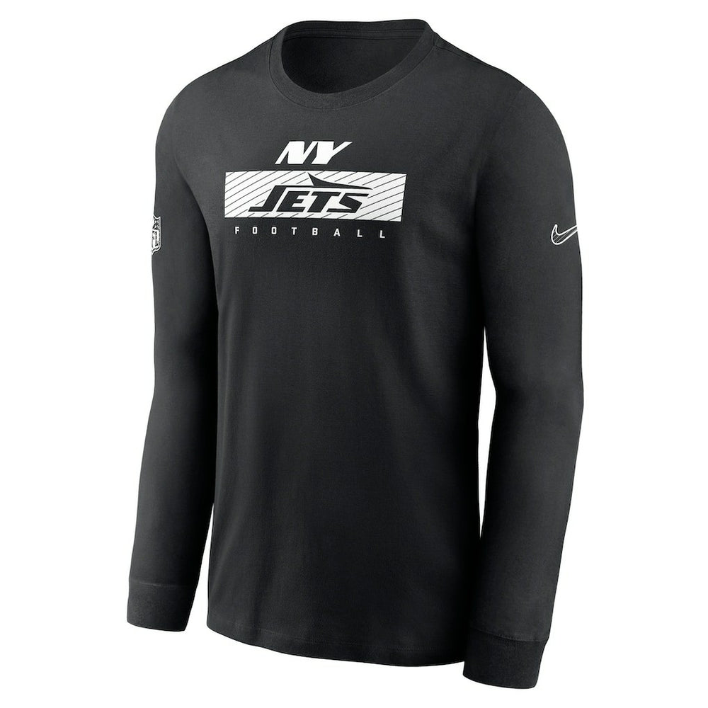 New York Jets Sideline Dri-FIT Long Sleeve T-Shirt Black - Nike