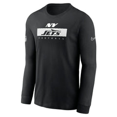 New York Jets Sideline Dri-FIT Long Sleeve T-Shirt Black - Nike