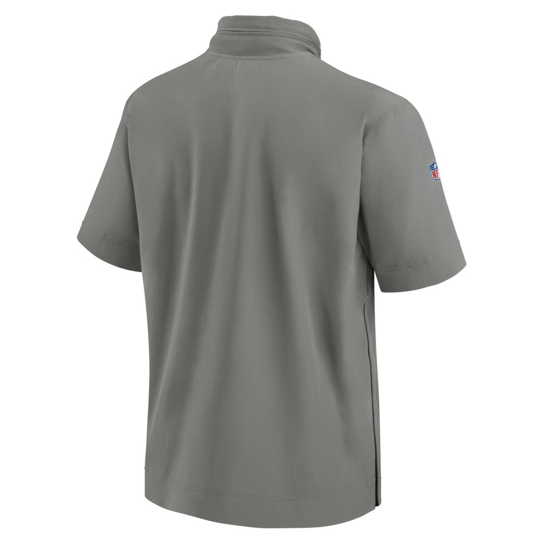 Detroit Lions 2024 Sideline Coach Short Sleeve Half-Zip Hoodie Jacket Gray - Nike