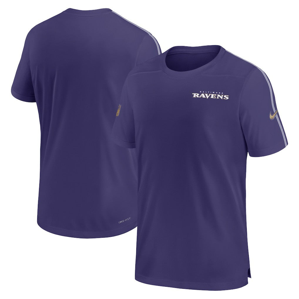 Baltimore Ravens 2024 Sideline Coach UV Performance T-Shirt Purple - Nike