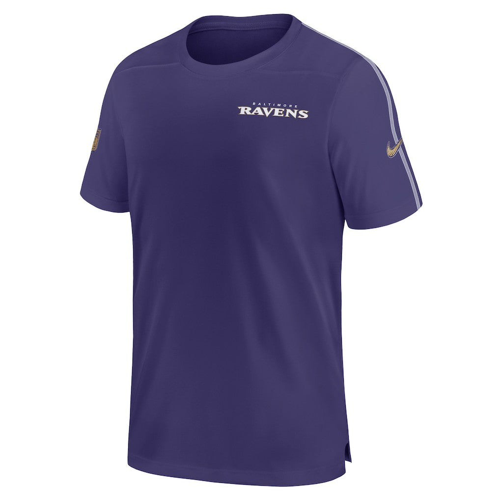Baltimore Ravens 2024 Sideline Coach UV Performance T-Shirt Purple - Nike