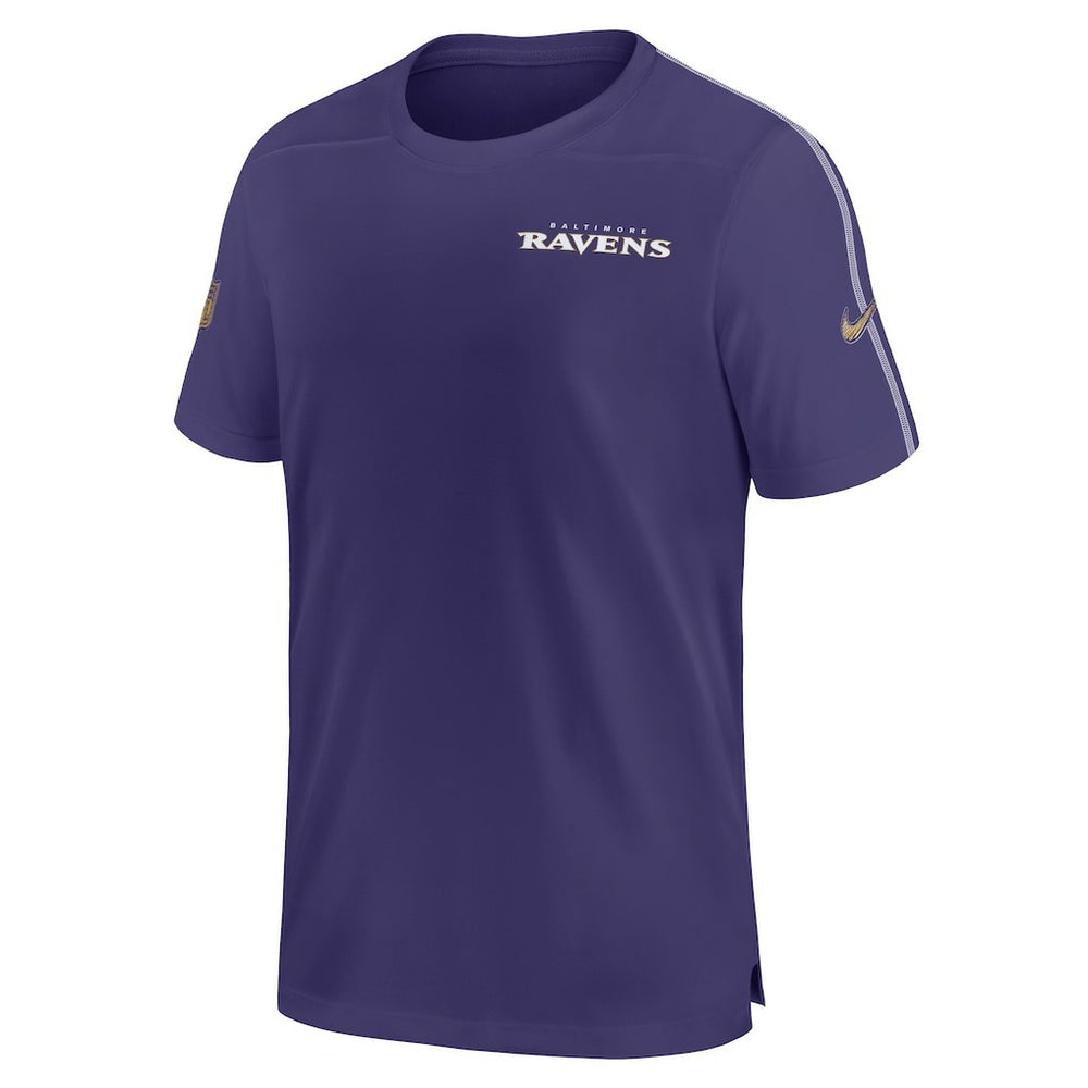 Baltimore Ravens 2024 Sideline Coach UV Performance T-Shirt Purple - Nike