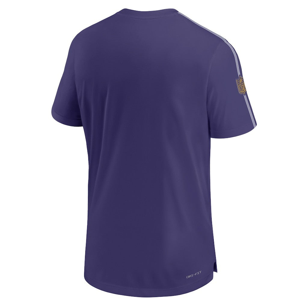 Baltimore Ravens 2024 Sideline Coach UV Performance T-Shirt Purple - Nike