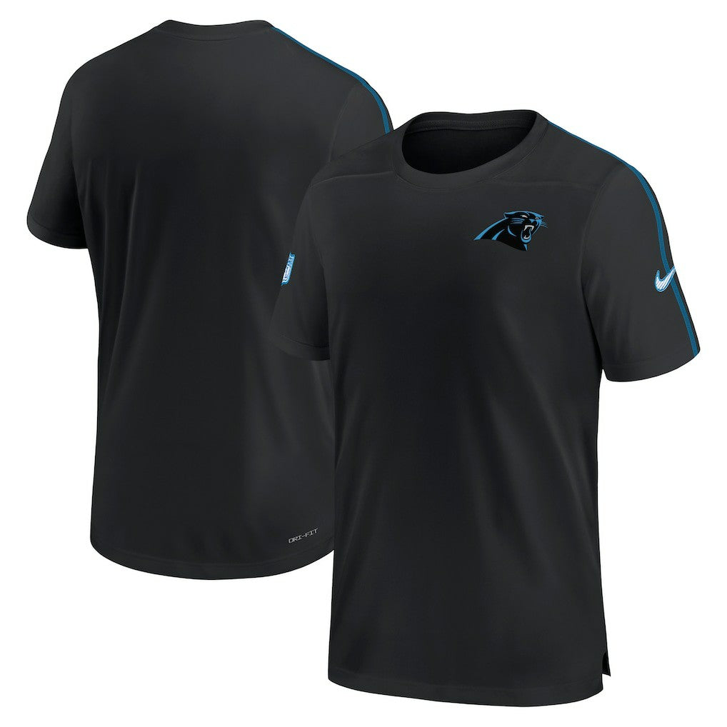 Carolina Panthers 2024 Sideline Coach UV Performance T-Shirt Black - Nike