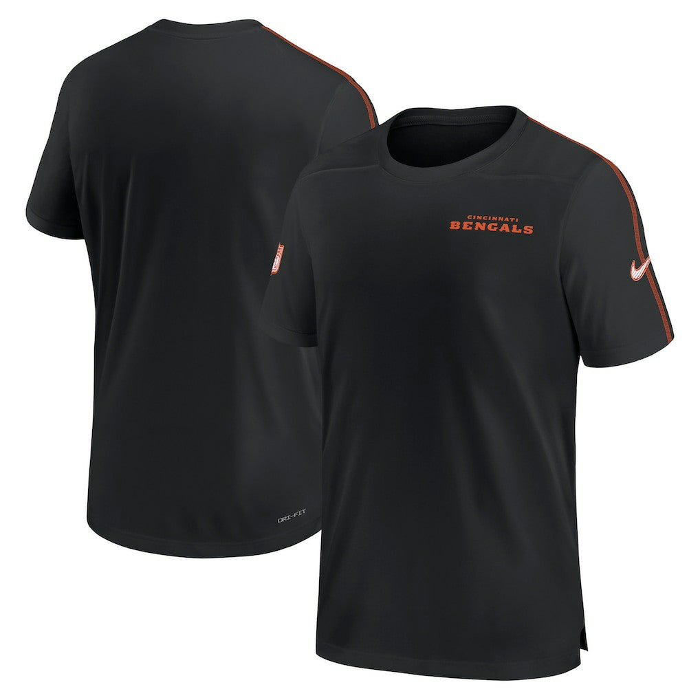 Cincinnati Bengals 2024 Sideline Coach UV Performance T-Shirt Black - Nike